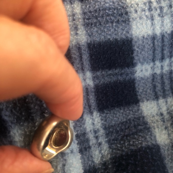 Silver ring with red stone. Ring for all times - Picture 4 of 6